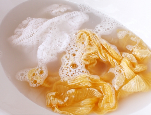 洗濯している様子