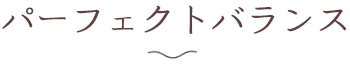 パーフェクトバランス